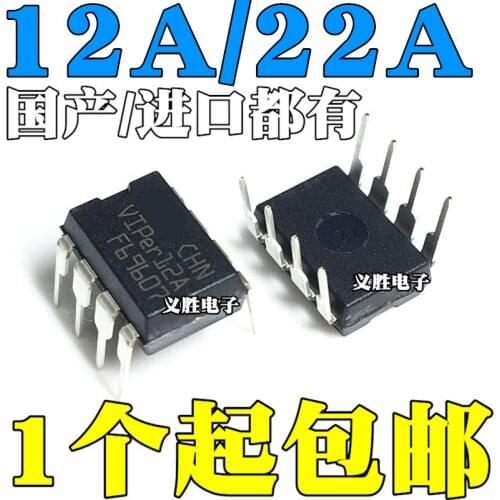 10 pçs/lote/DIP8 VIPER22A VIPER12A IC