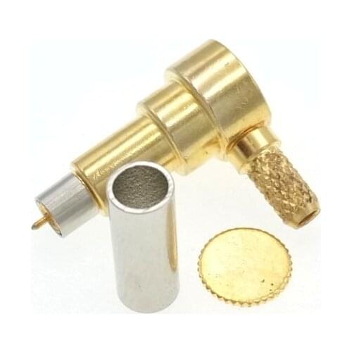 10pcs MS156 MS-156 C2-JW Plug Right Angle Crimp RG174 RG316 Cable RF Connector Pyhteyl-adapter Short