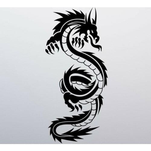 18cm Tall Tribal Dragon Sticker Decal Car Window Vinyl Chinese Dragon