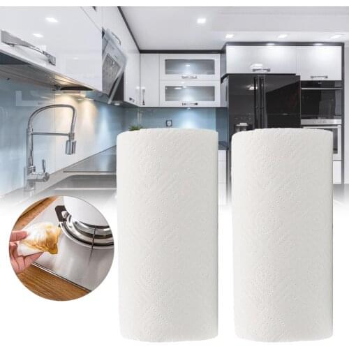 2 Roll Paper Towels Household Flex-a-Size Paper Towels Two-Layer Paper Towels Table Towels Kitchen Oil Absorbing Paper Towel