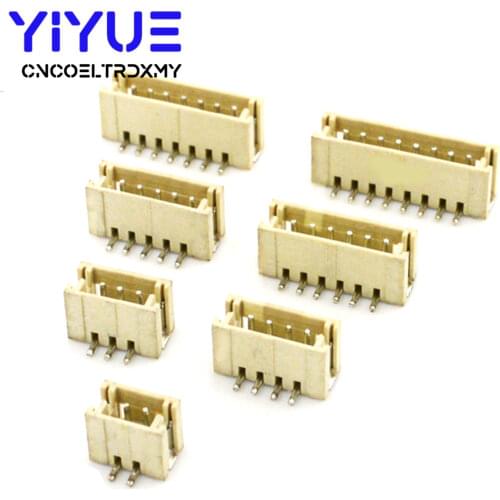 20pcs ZH1.5 connector 2P/3P/4P/5P/6P/7P/8P/9P/10P 1.5mm Vertical smd Socket 1.5mm Pitch Patch Plug Connector SMT SMD