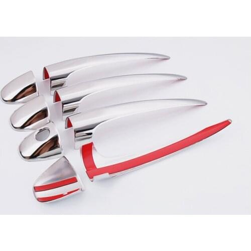 2015 New Chrome Car Door Handle Cover Trim for Toyota RAV4 RAV 4 2013 2014 2015 Free Drop Shipping