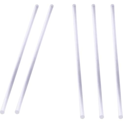 5 Pieces Acrylic Clear Round s Rod 250mm Length for Model Scene DIY