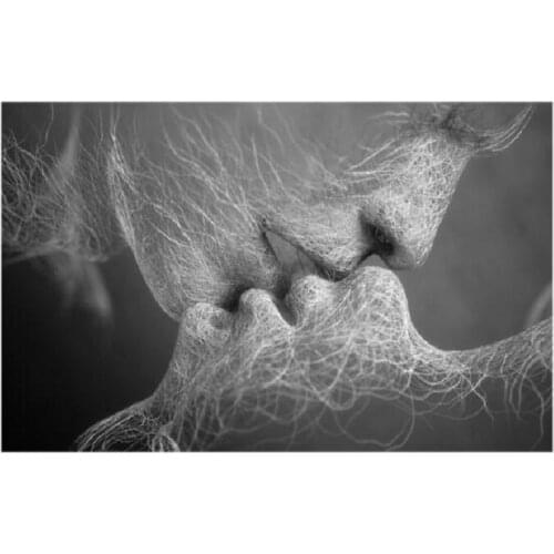 Abstract KISS Art Oil Painting poster picture on the Wall Canvas Printed Painting Decor living room