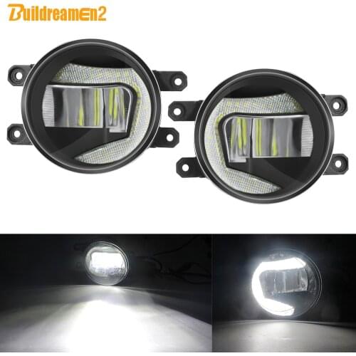 2in1 Car LED Fog Light Assembly Daytime Running Lamp DRL White For Toyota Camry Corolla Tundra Tacoma Prius Sienna Estima Avalon