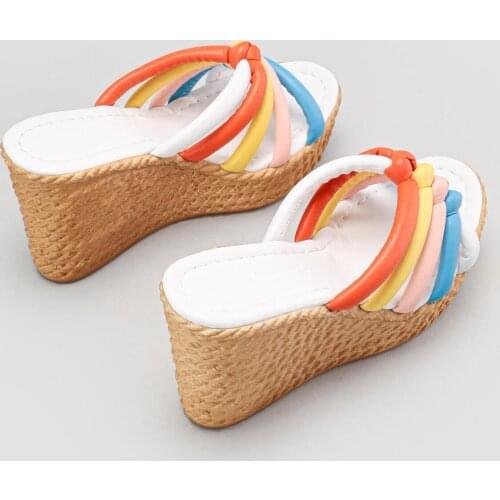 Limoya White Multi Padding Bottom Slippers 'Turkish' Quality 2021 Fashion Design Season Comfort Fast Shipping
