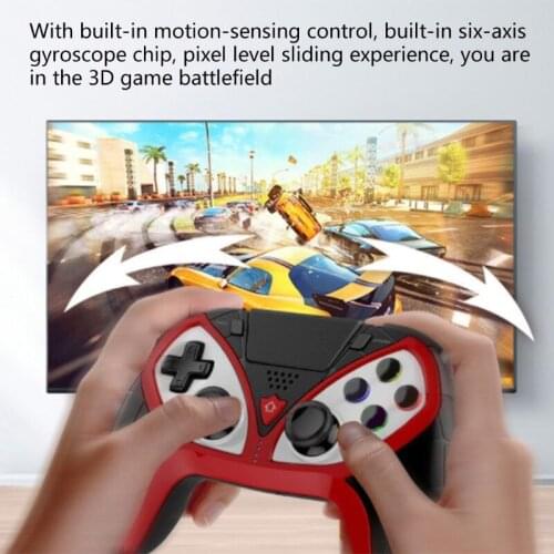 Wireless Gamepad Controller Joystick for PS3/PS4, Game Handle Compatible with PC & An-droid & I OS,Built-in 6-Axis Gyro
