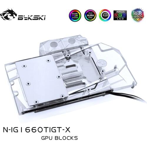 Bykski N-IG1660TIGT-X GPU Block for Colorful iGame RTX 2060 Ultra