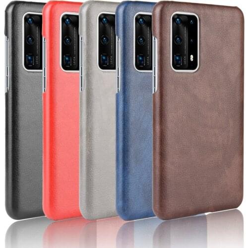 Huawei P40 Pro Plus Case Litchi Grain PU Leather Ha0rd Back Cover Case For Huawei Huawei P40 Lite E P40Pro Plus Phone Cases