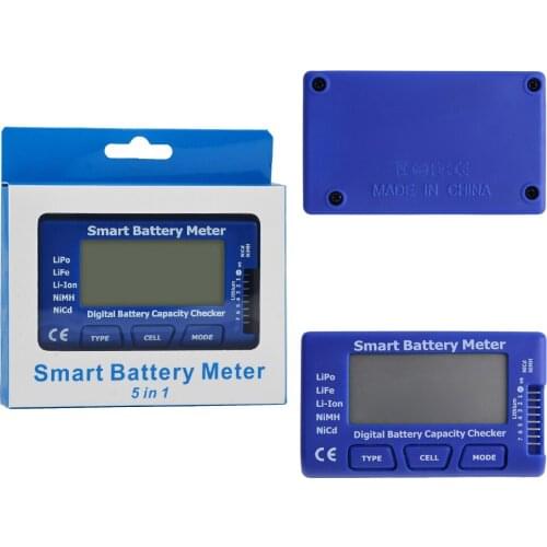 Digital 5 In 1 Smart Battery Meter Balance Capacity Checker Charge/Discharge For RC Lipo LiFe NiMH NiCd For Drone Car Quadcopter