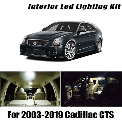 For Cadillac CTS Sedan Wagon 2003-2018 2019 Canbus Vehicle LED Interior Map Dome Trunk Light Bulbs Car Lighting Accessories
