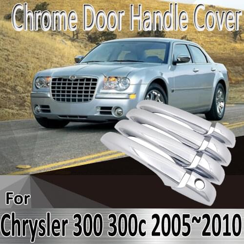 For Chrysler 300 300c MK1 2005~2010 Luxurious 2006 Styling Stickers Decoration Chrome Door Handle Cover Refit Car Accessories