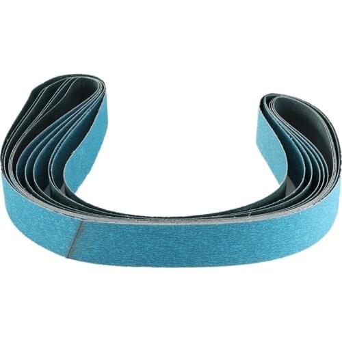 GTBL 6Pcs 2 x 72 Inch 120 Grit Zirconia Sanding Belts Metal Grinding Polishing