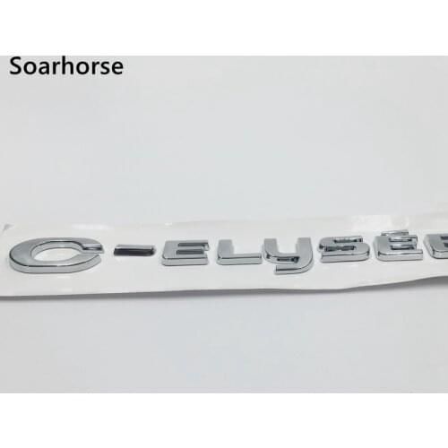 Chrome Silver For C-elysee Letters Sticker For Citroen Elysee Car Rear Badge Nameplate