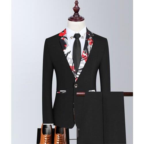 Jackets+pants) 2021 New style Mens High Qualitybusiness Blazers/Male fashion Two suits/Man groom married dress S-3XL