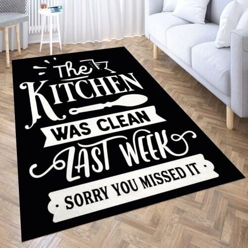 The kitchen was clean Carpet for Living Room 3D Anime Cartoon Rug Gamer Teen Room Bedside Lounge Rug Kids Children Floor Mats