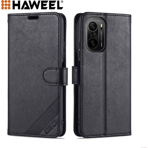 For Xiaomi Poco F3 Flip Leather Case with Holder & Card Slots & Wallet Sheepskin Texture Horizontal (Black) AZNS