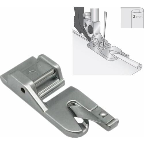 SNAP ON ROLLED HEMMER HEM FOOT FOR PFAFF HOME SEWING MACHINE PARTS 5BB5820