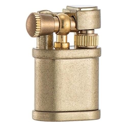 Mini Old Creative Grinding Wheel Kerosene Portable Lighter Gadgets For Men Nostalgia