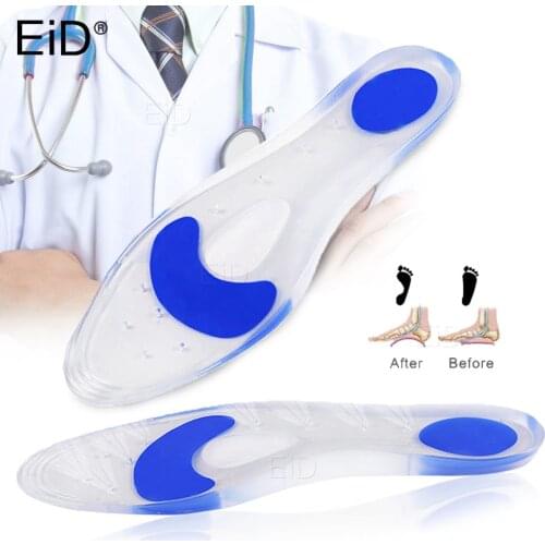 Medical Silicone Gel Insole Plantar Fasciitis Heel Spur Massage Insoles for Men Women Pain Relief Foot Care Parent Gift Unisex
