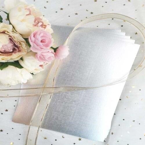 Metallic With Texture Card Silver Cardstock Paper Card A4 250gsm DIY Scrapbooking paper pack craft Background pad