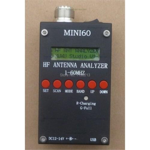 Mini HF ANT SWR Antenna Analyzer SARK100 For Ham Radio Hobbists with 3.7v li-on battery