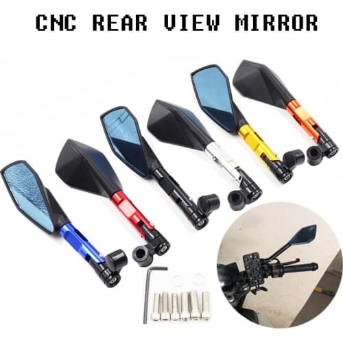 Motorcycle CNC Aluminum Rearview Side Mirrors For Honda Kawasaki Z900 Z1000 Z650 Z125 Z 900 1000 650 125