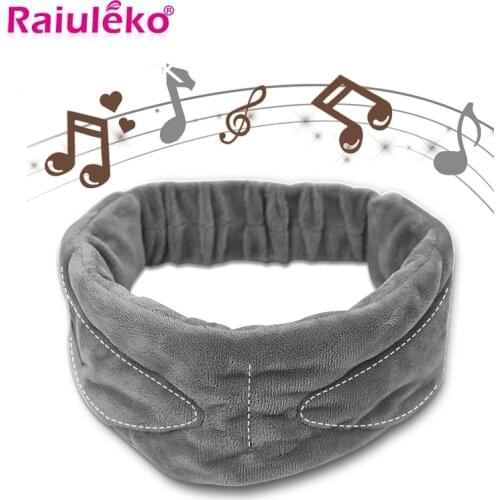 NEW! Ultra-Soft Wireless Stereo Bluetooth Music Sleep Eye Mask Outdoor Travel Sleeping Aid Blindfold Cover Light Sleep Headband