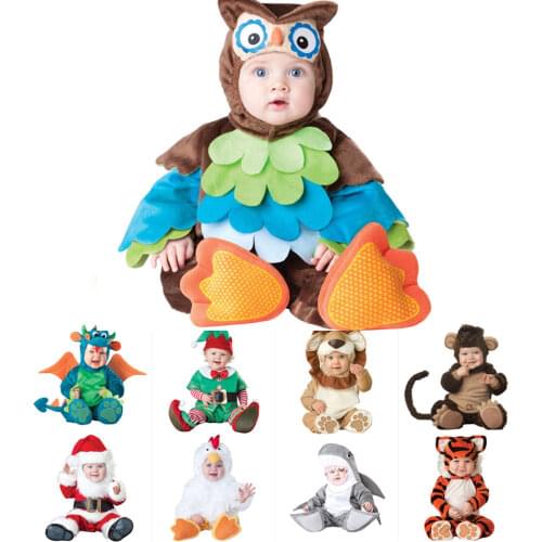 6M-24M New Arrival Christmas Xmas Holiday Halloween Costume Infant Baby Girls Lion Rompers Cosplay Newborn Toddlers Clothes