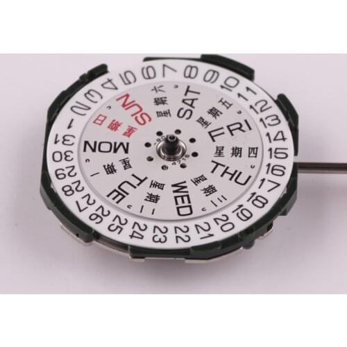 New and original Japanese 2035 movement 2105 mens double calendar three-hand watch movement accessories without batteries