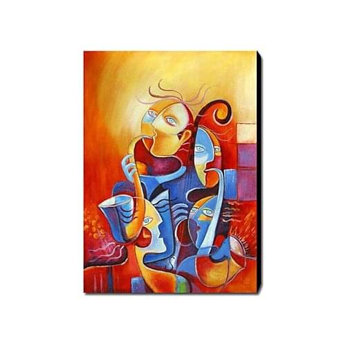 One piece Hand Painted Modern Abstract Oil Painting Canvas Wall Art Canvas Paintings Pictures Canvas for Living rooms Wall Decor