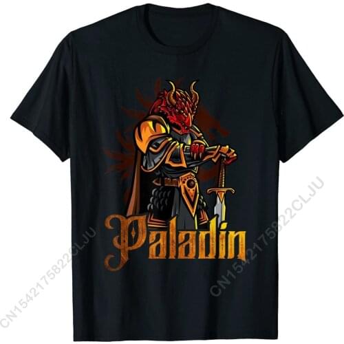 Paladin Roleplaying RPG Cosplay Tabletop Gamer T-Shirt Fashionable T Shirts For Men Cotton T Shirt Classic Popular