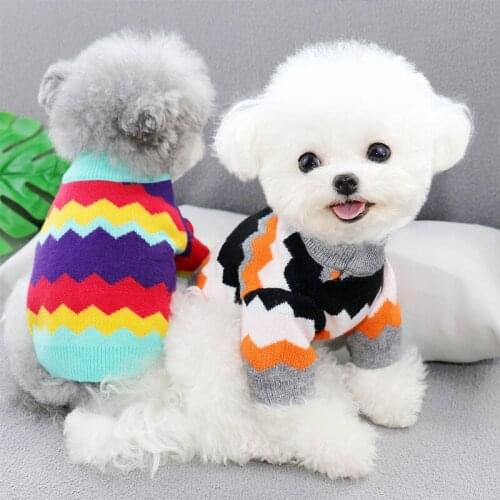 Cat Puppy Coat Winter Dog Sweater Knit Apparel Chihuahua Yorkshire Clothing Pomeranian maltese Bichon Poodle Schnauzer Clothes