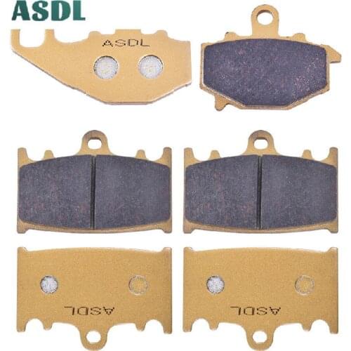 Motorcycle Front and Rear Brake Pads Set for Kawasaki ZX-6R ZX6R ZX 600 F1 F2 F3 95-2001 ZZR 400 ZZR400 ZX400 ZX 400 1993-1999