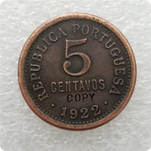 PORTUGAL,5 CENTAVOS 1920,1922 COIN COPY commemorative coins-replica coins medal coins collectibles