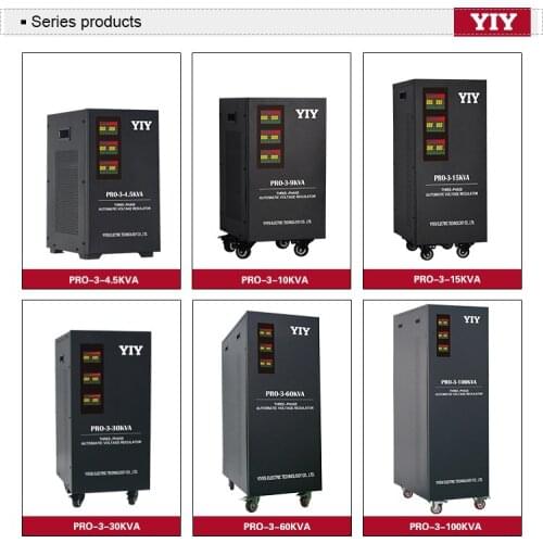 PRO-3-100KVA AC380V automatic voltage regulator stabilizer/colorful display/MCU CONTROL/in stock/servo type triphasic