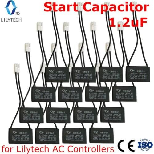 Start Capacitor for Lilytech AC Controller, 1.2uF, 16 pcs lot package