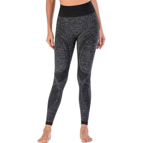 Curve Pattern Sports Fitness Yoga Pants Gym Leggings Women Anti-wear Sports Trousers High Waist Fitness Sports Tights