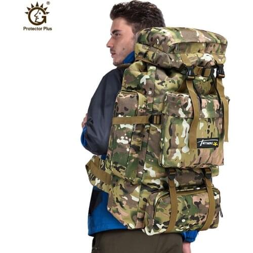 70L Large Capacity Backpack Nylon Waterproof Military Tactics Molle Army Bag Men Backpack Rucksack for Hike Travel Backpacks