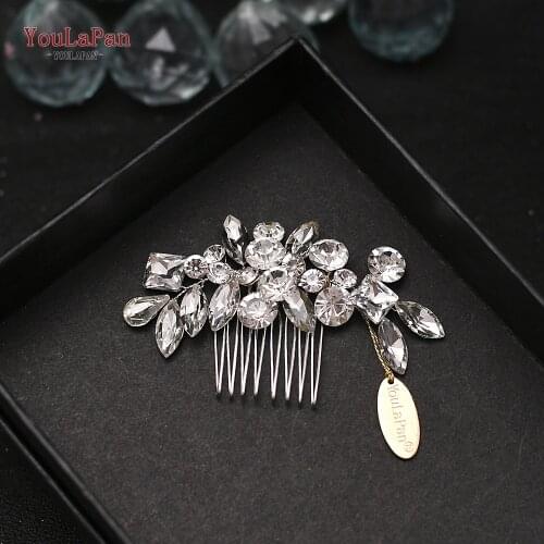 YouLaPan HP88 Bridal Headdress Bridal Hair Combs Wedding Hair Accessories Hair Jewelry Bridal Headpiece Rhinestone Hair Clips