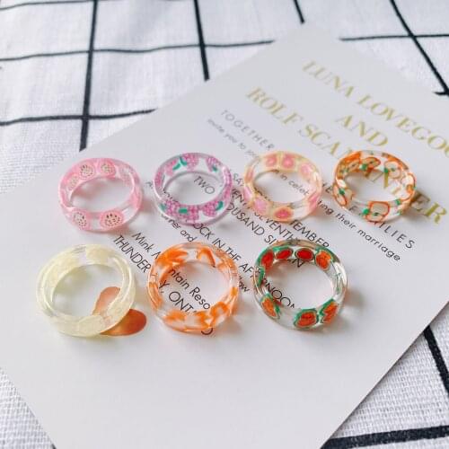 DIY Jewelry Findings Cute Fruit Image Pring Round Circle Ring Charms 40pcs/Lot 22*6mm Ornament Accessories Necklace Pendants
