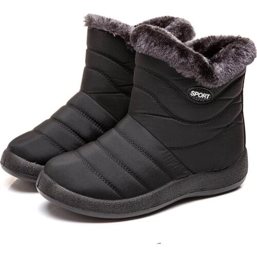 Women Boots 2019 New Snow Boots For Winter Shoes Woman Waterproof Ankle Botas Mujer Plus Size 43 Winter Boots Female Booties