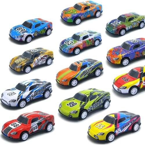 1Pcs Boy Pull Back Alloy Car Toy Set 1:32 Hot Diecast Inertia Racing Model Christmas Gifts For Kids Sent Random