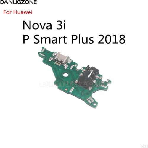 30PCS/Lot For Huawei Nova 3i / P Smart Plus 2018 + USB Charging Dock Port Socket Jack Plug Connector Charge Board Flex Cable