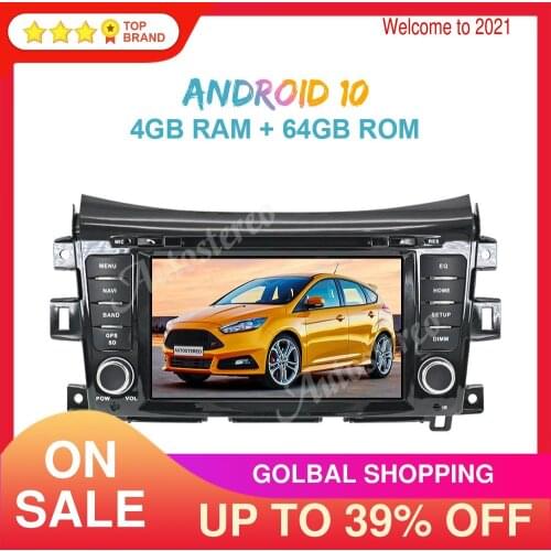 For NISSAN NP300 Navara Terra Android 10.0 4GB+64GB Car Radio GPS Navigation Stereo Multimedia Player Radio Head Unit Recorder