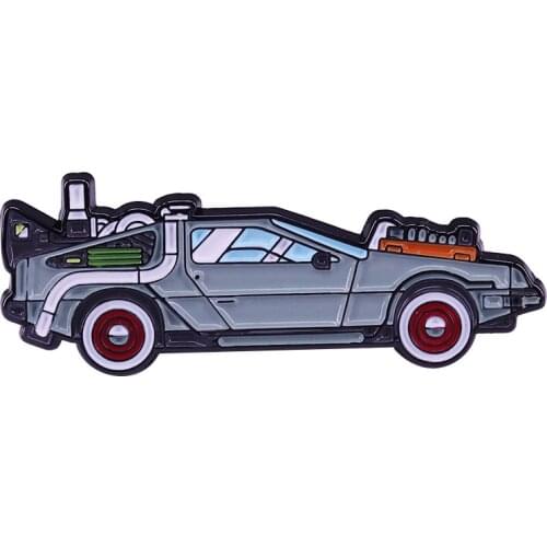 Back to the Future Limited Edition Pin Movie Iconic Go Back To The 1980s And Put our DeLorean Badge on Your Members Only Jacket