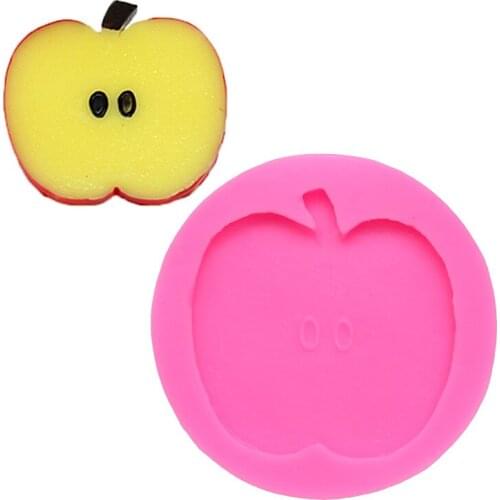 Apple Keychains Mould Resin Silicone Epoxy Molds For Jewelry Shiny Glossy Silicone Moulds Pastries Molds DIY Baking Tray
