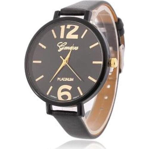 2020 New Fashion Brand watches women luxury watches Geneva Women Faux Leather Analog Quartz Wrist Watches christmas watch gift