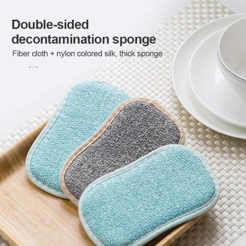 Household Sponge Cleaning Sponge Double-sided Sponges Dishwashing Bathroom Accessories Dish Cloth Kitchen Tools Cocina