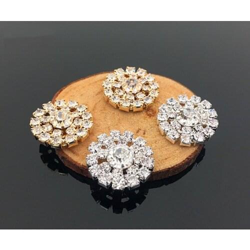 Hot Sale wholesale 20pcs/lot Wedding Diamond crystal Button Flatback Button rhinestone Button Crystal DIY craft Accessories YC47